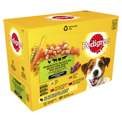 Pedigree - Adult Meal Pouches Fleisch in Soße - Hundefutter - 12x100g