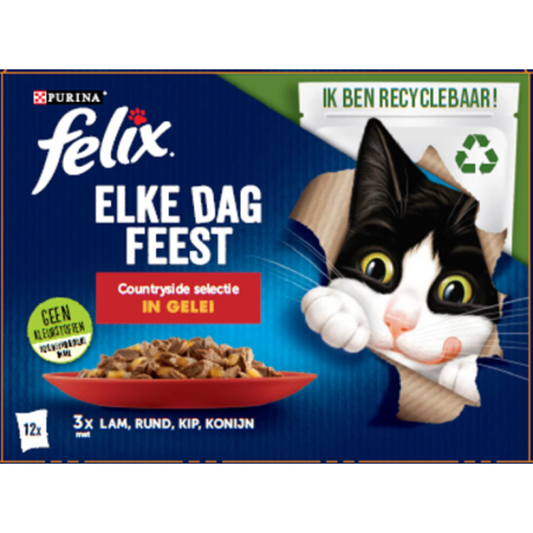 Felix - Every Day Party Countryside Selection in Jelly - 12x85g