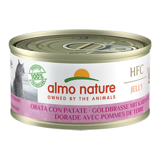 Almo Nature - HFC Jelly - Cat Food - Sea Bream with Potato - 70g