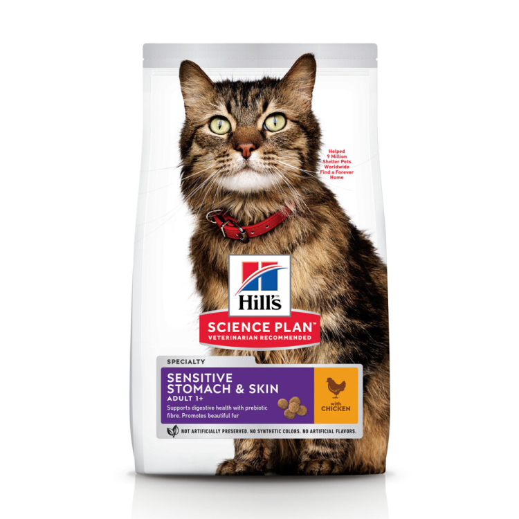 Hill's - Science Plan - Kattenvoer - Adult - Sensitive Stomach & Skin - Kip