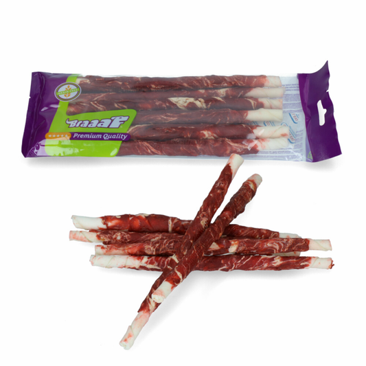 Braaaf - Twister Rund & Vis - Hondensnack - 6 sticks