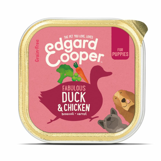 Edgard &amp; Cooper - Tub - Fresh Meat - Puppy - Duck &amp; Chicken - 150g