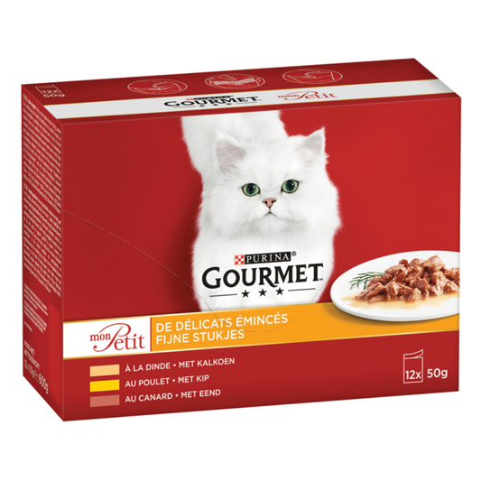 Gourmet - Mon Petit Poultry - Cat Food - 12x50g