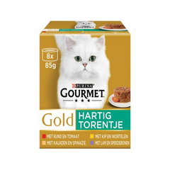 Gourmet - Gold Hartig Torentje - Kattenvoer - 8x85g