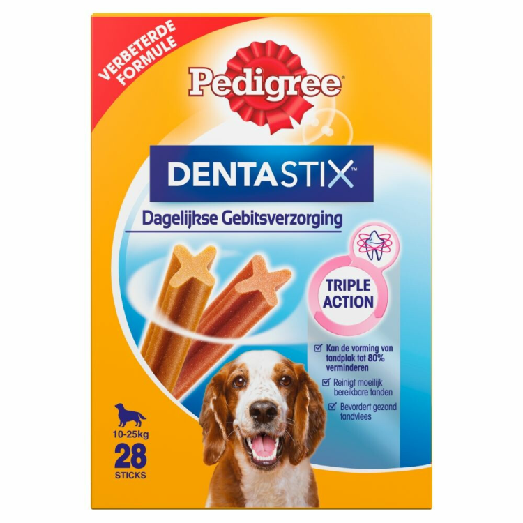 Pedigree - Dentastix Multipack Medium 10-25kg - Hondensnacks - 28 stuks