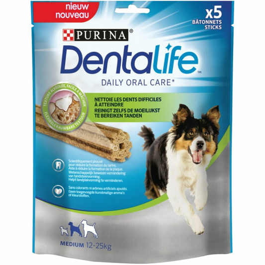 DentaLife - Kauwstaaf Medium 12-25kg - 5 stuks