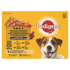 Pedigree - Adult Meal Pouches in Sauce Geflügel &amp; Gemüse - Hundefutter - 12x100g