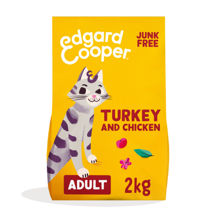 Edgard &amp; Cooper - Cat food - Dry food - Adult - Turkey &amp; Chicken - 2kg