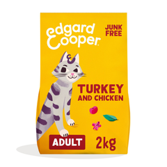 Edgard &amp; Cooper - Cat food - Dry food - Adult - Turkey &amp; Chicken - 2kg