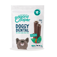 Edgard &amp; Cooper - Dog Snacks - Dental Sticks - Strawberry &amp; Fresh Mint Oil - Small - 7 Sticks