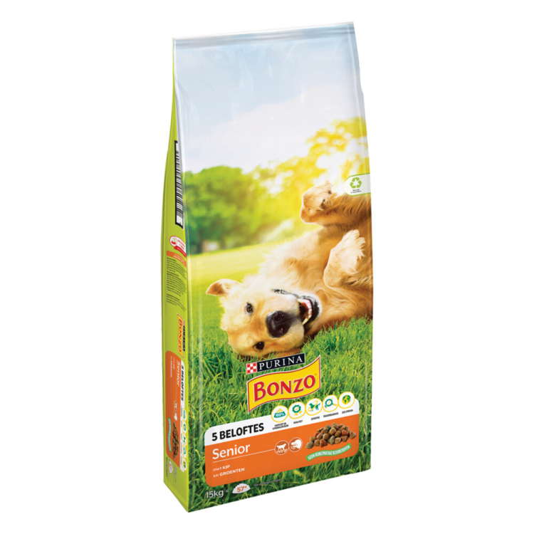 Bonzo - Senior Dry Food Chicken &amp; Vegetables - 15kg