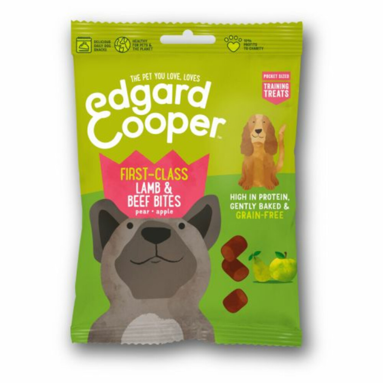 Edgard &amp; Cooper - Dog Snacks - Training Bites - Lamb and Beef with Pear and Apple - 50g