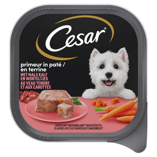 Cesar - Primeur Kalf & Worteltjes in Paté  - 300g