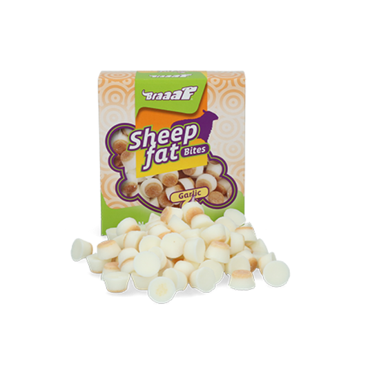 Braaaf - Schapenvet Bites met knoflook - Hondensnack - 245g