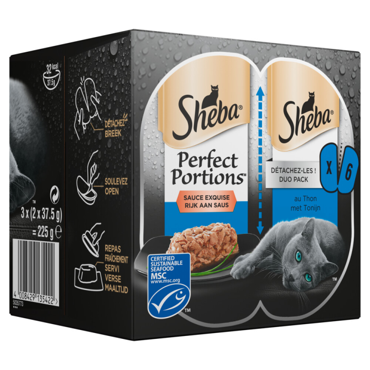 Sheba - Perfect Portions - Adult Pate tuna - 3 x 2 pieces