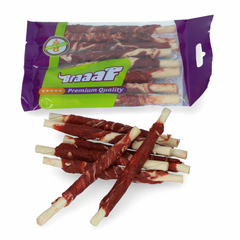 Braaaf - Roll Sticks Rund & Vis 12cm - Hondensnack - 80g