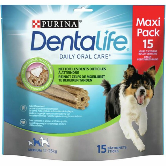 DentaLife Kauwstaaf Medium Loyalty Pack 12-25kg - 15 stuks