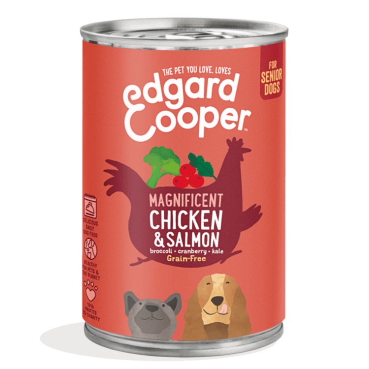 Edgard &amp; Cooper - Tin - Fresh Meat - Senior - Chicken &amp; Salmon - 400g