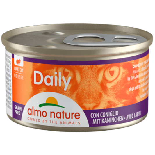 Almo Nature - Daily Mousse - Kattenvoer - Konijn - 85g