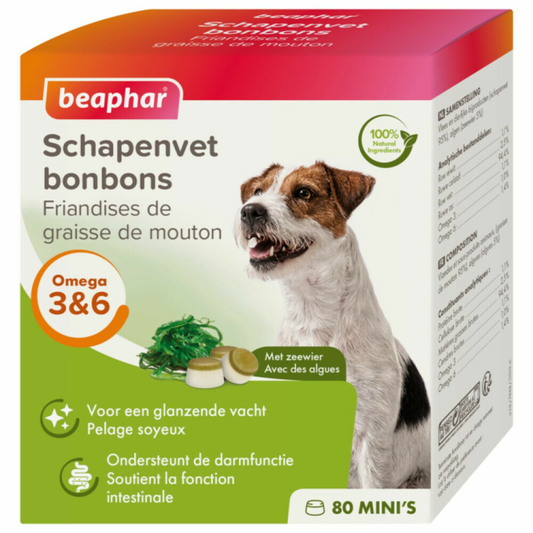 Beaphar - Schafsfettbonbons - Mini Algen - 245g