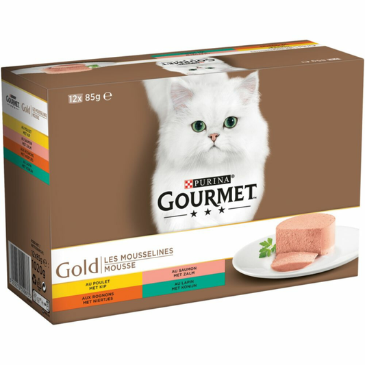 Gourmet - Gold Mousse - Cat food - 12x85g