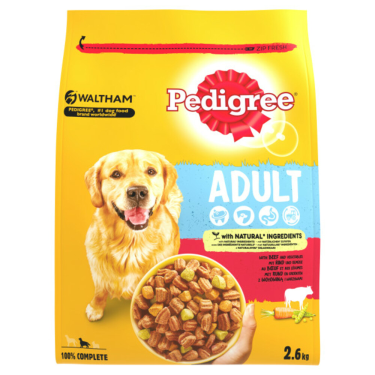 Pedigree Vital - Dry Food Adult Beef - Dog Food - 2.6kg