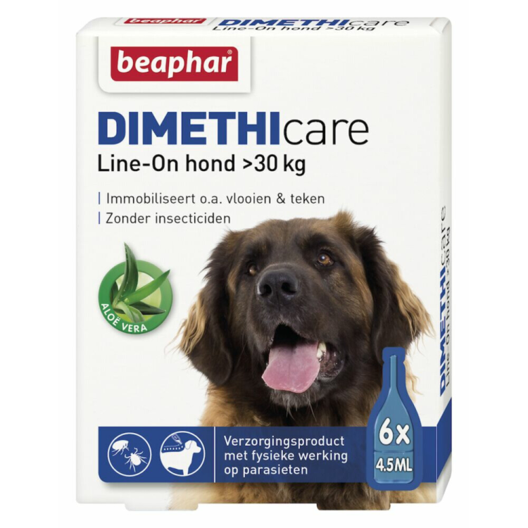 Beaphar - DIMETHIcare Line-On for Dog &gt;30 kg - 6 pipettes