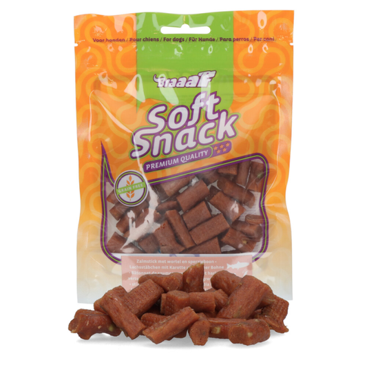 Braaaf - Zalm Sticks met Wortel & Sperzieboon - Hondensnack - 85g