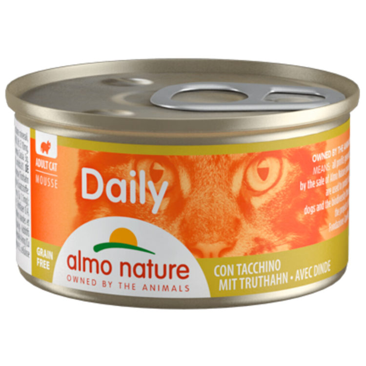 Almo Nature - Daily - Mousse - Katzenfutter - Truthahn - 85g