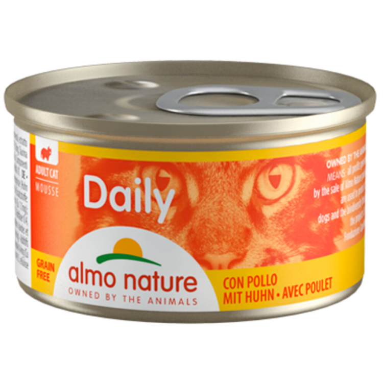 Almo Nature - Daily - Mousse - Kattenvoer - Kip - 85g