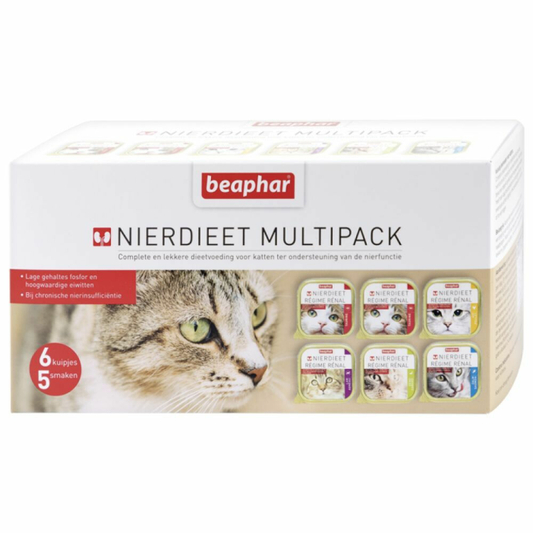 Beaphar - Kidney Diet Cat Food Multipack - 6x100g