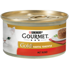 Gourmet - Gold Hartig Torentje Rund - Kattenvoer - 85g