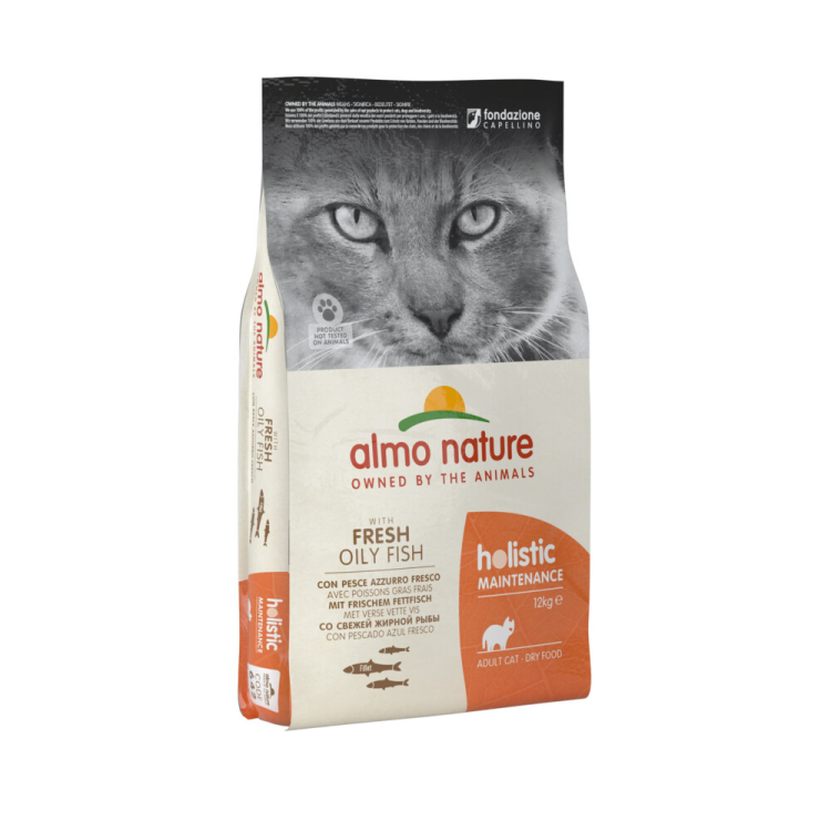 Almo Nature - Holistic Maintenance - Kattenvoer - Witvis & Rijst - 12kg