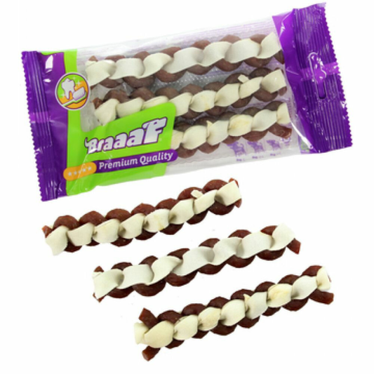 Braaaf - Twister Double - Hondensnack - 3 Sticks