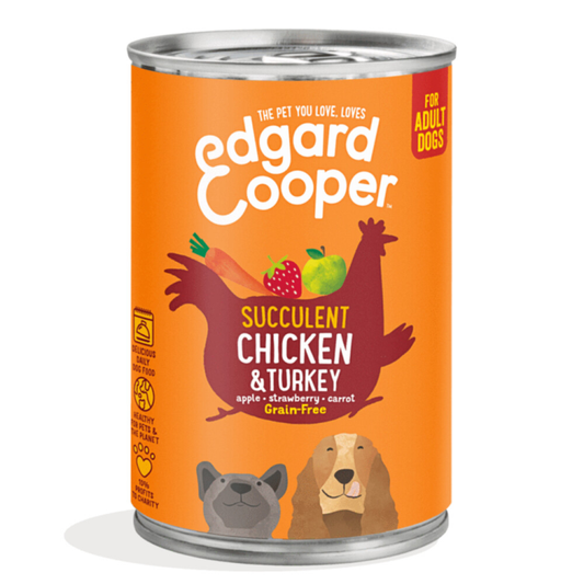 Edgard &amp; Cooper - Dose - Frischfleisch - Huhn &amp; Truthahn - 400g