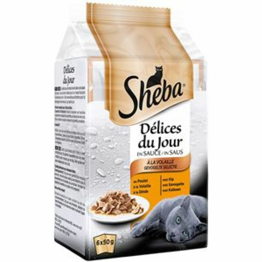 Sheba - Délices du Jour - Poultry In Sauce - 6x50g