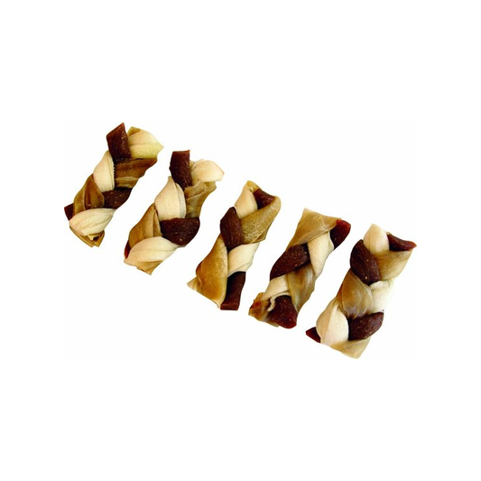 Braaaf - Twister Vlecht 6cm - Hondensnack - 5 Stuks