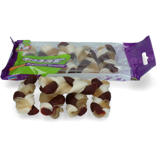 Braaaf - Twister Vlecht 6cm - Hondensnack - 5 Stuks