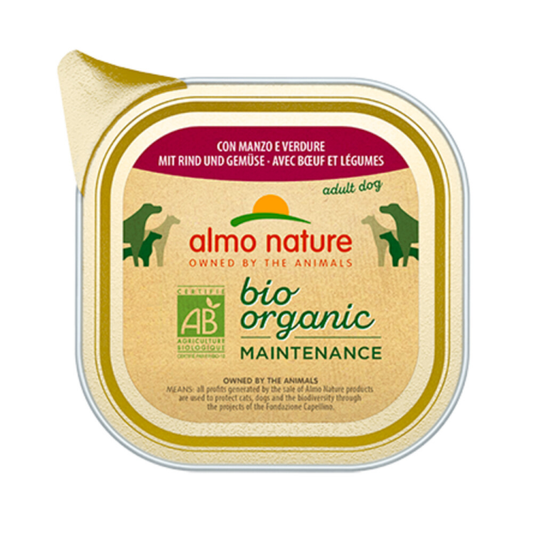 Almo Nature - Bio Organic Maintenance - Dog Food - Beef and Vegetables - 100g