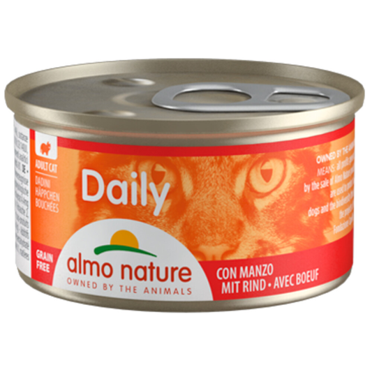 Almo Nature - Daily - Cat food - Chunks - Beef - 85g