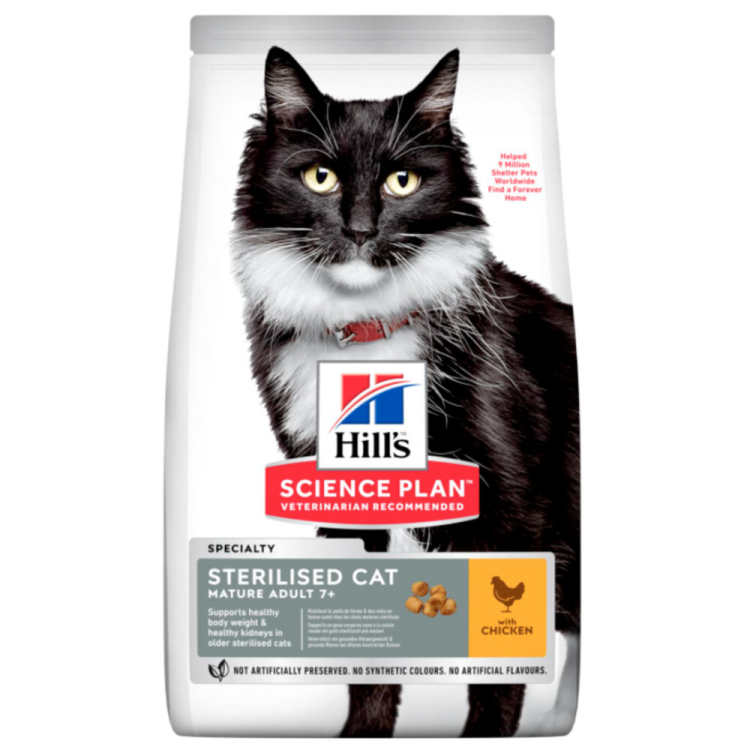 Hill's - Science Plan - Katzenfutter - Reif 7+ - Sterilisiert - Huhn