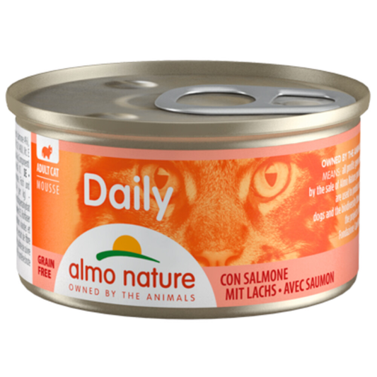 Almo Nature - Daily Mousse - Kattenvoer - Zalm - 85g