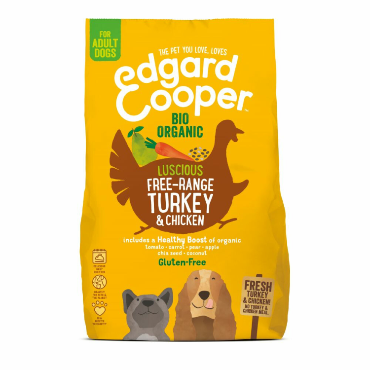 Edgard &amp; Cooper - Dog Food - Adult - Organic Turkey &amp; Organic Chicken