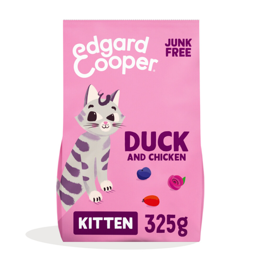 Edgard &amp; Cooper - Cat food - Dry food - Kitten - Duck &amp; Chicken - 325g