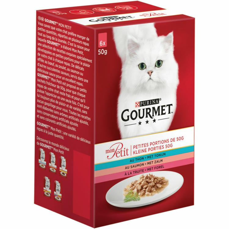 Gourmet - Mon Petit Vis - Kattenvoer - 6x50g