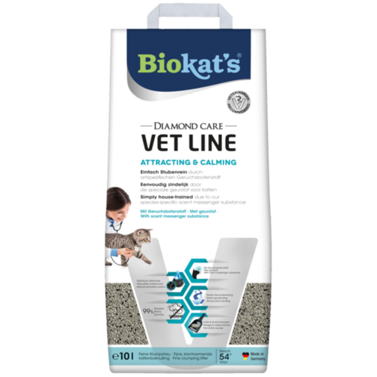 Biokat's - Diamond Care Vet Line Attracting & Calming - Kattenbakvulling - 10L