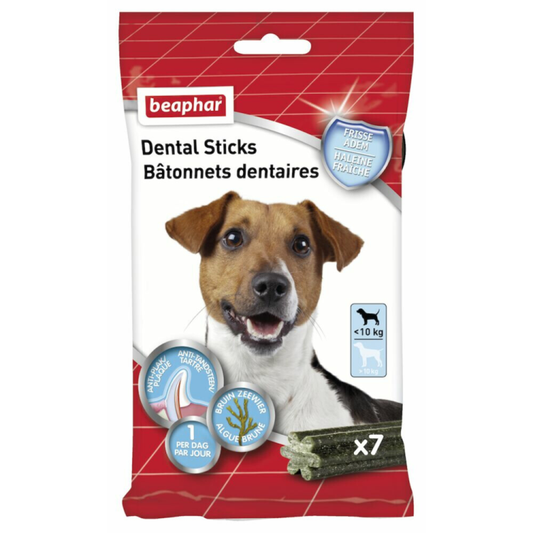 Beaphar - Dental Sticks Klein &lt;10 - 7 Stk