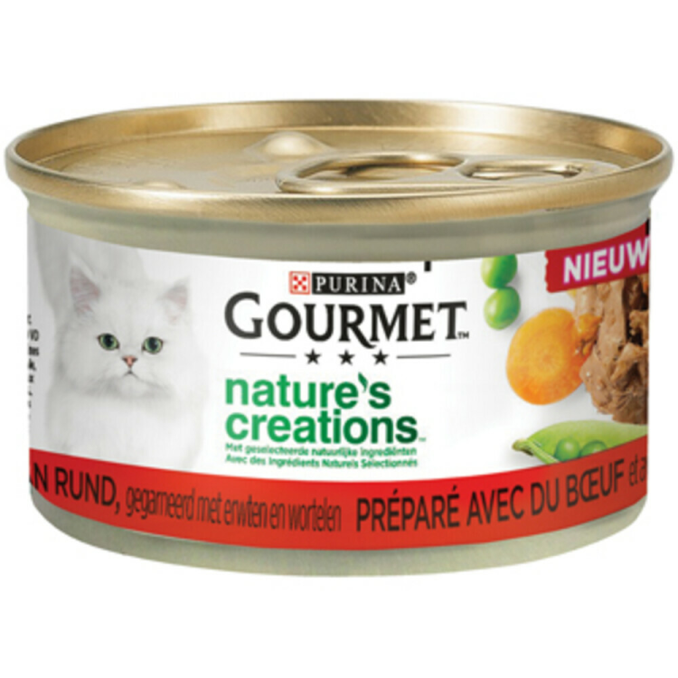 Gourmet- Nature's Creations Beef - Katzenfutter - 85g