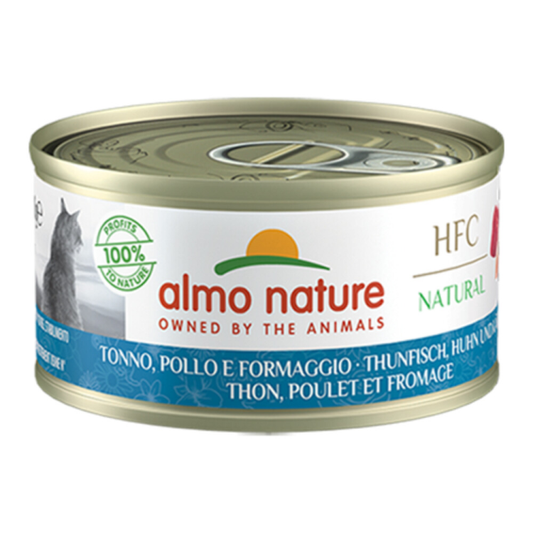 Almo Nature - HFC Natural - Cat Food - Tuna, Chicken &amp; Cheese - 70g