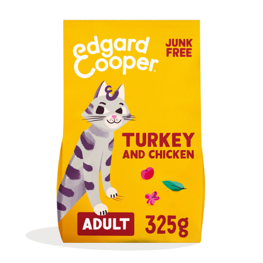 Edgard & Cooper - Kattenvoer - Droogvoer - Adult - Kalkoen & Kip - 325g